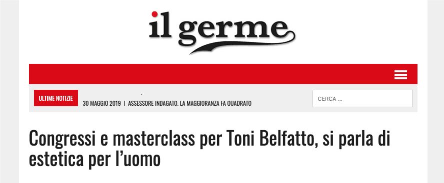 Il Germe: congresses and masterclasses for Toni Belfatto