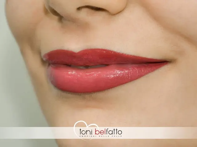 Maquillage permanent des lèvres, résultat