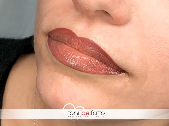Maquillage permanent des lèvres, résultat