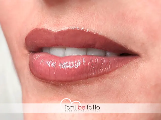 Maquillage permanent des lèvres, résultat