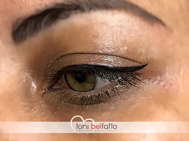 Permanent eyeliner, result