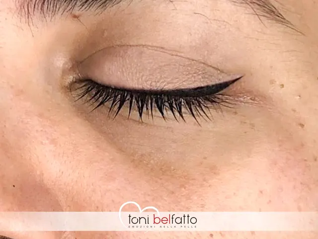 Permanent eyeliner, result