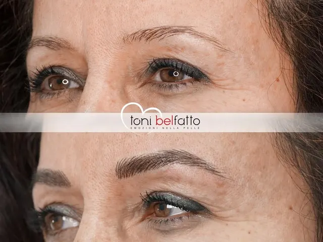 Permanent makeup eyebrow, result