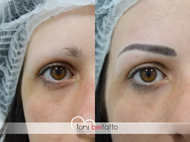 Permanent makeup eyebrow, result